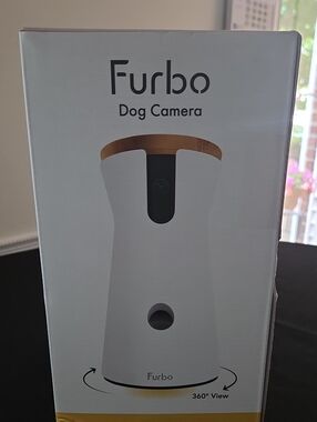 Furbo Dog Camera - White with Brown Accent